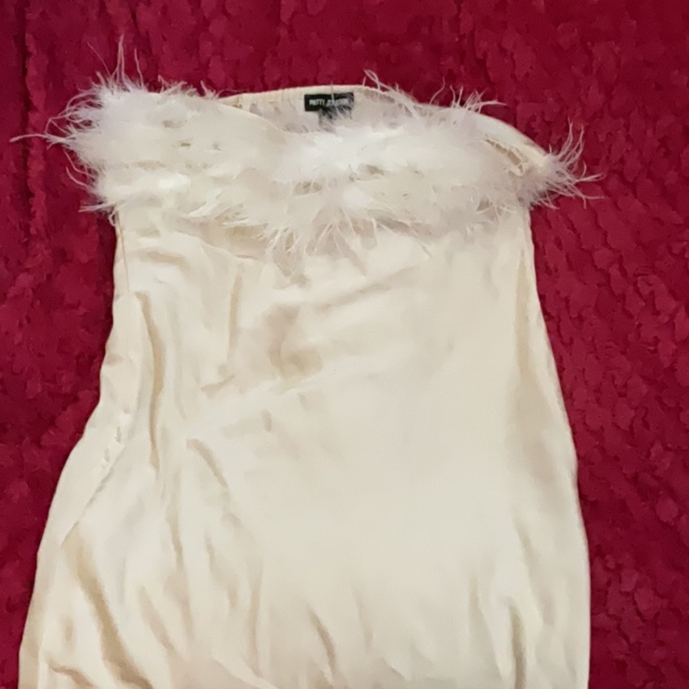 Bodycon Fluffy Satin Dress